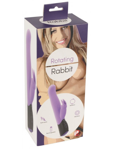 Сиреневый ротатор-кролик Rotating Rabbit - 26,2 см.
