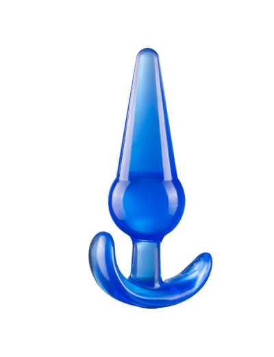 Синяя анальная пробка в форме якоря Large Anal Plug - 12,2 см.