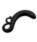 Черный G-стимулятор Two-Finger G-Spot Plug - 14 см.