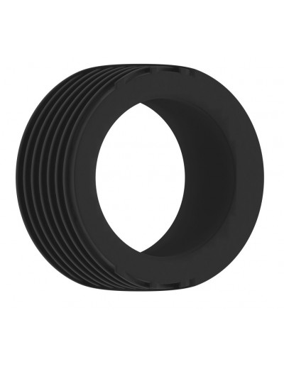 Чёрное эрекционное кольцо No.42 Cockring
