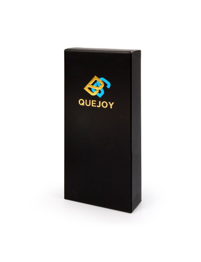 Фиолетовый рельефный вибратор-кролик QUEJOY - 25 см.