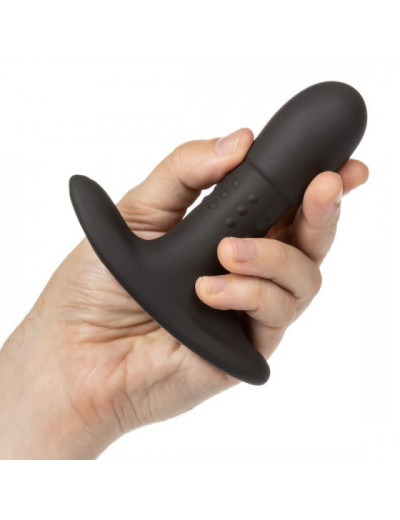 Черный массажер простаты с браслетом-пультом Eclipse Wristband Remote Beaded Probe - 12,75 см.