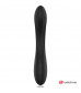 Черный вибратор с пультом-часами Anne s Desire Curve G-Spot Vibe Wireless Watchme - 20,5 см.