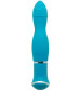 Голубой вибратор ECSTASY Rippled Vibe - 19,5 см.