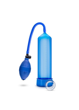 Синяя ручная вакуумная помпа Male Enhancement Pump