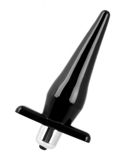 Черная водонепроницаемая вибровтулка Black Red - 12,7 см.