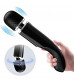 Черный вибратор-жезл Charming Massager Plus - 29 см.