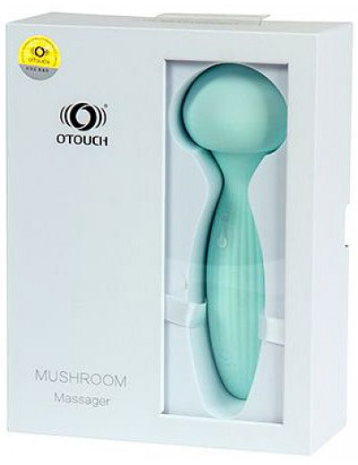 Мятный вибромассажёр-гриб Mushroom - 16 см.
