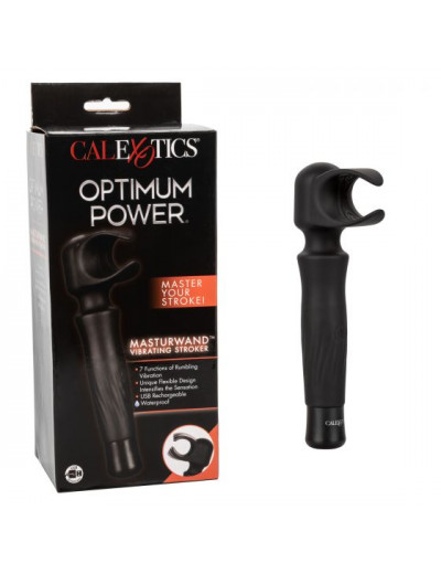 Черный вибромастурбатор Masturwand Vibrating Stroker