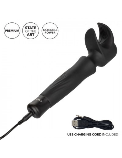 Черный вибромастурбатор Masturwand Vibrating Stroker