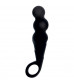Чёрный анальный стимулятор ASSY THE MAGGOT SILICONE - 14,5 см.