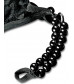 Черные трусики Crotchless Pleasure Pearls XL-XXL с бусинами и анальным стимулятором