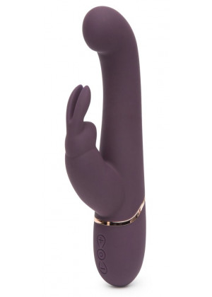 Фиолетовый вибратор Come to Bed Rechargeable Slimline G-Spot Rabbit Vibrator - 22,2 см.