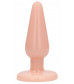 Телесная коническая анальная пробка Basic 5 Inch - 12,7 см.