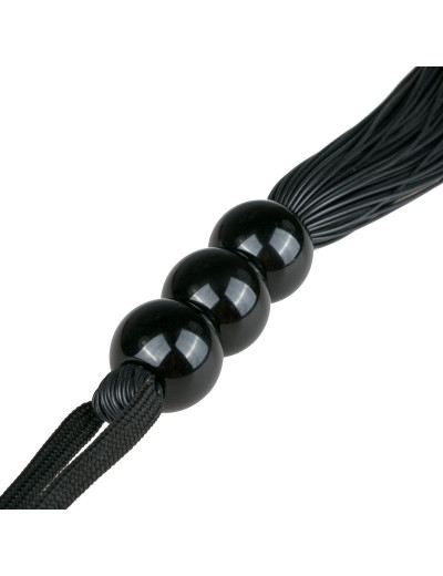 Черная силиконовая плеть Silicone Whip - 32 см.