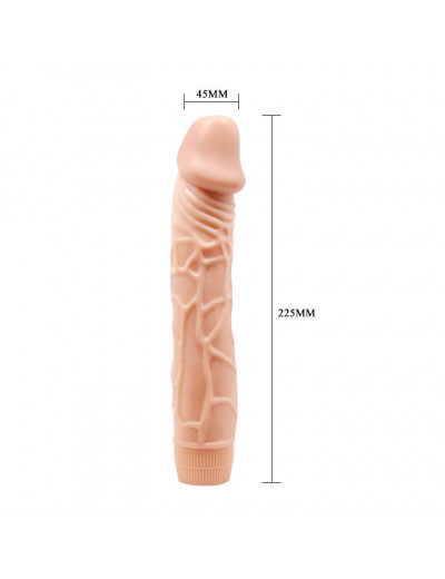 Телесный вибратор-реалистик Barbara - 22,5 см.