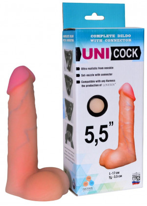Фаллическая насадка Харнесс UNICOCK 5,5  - 18,5 см.