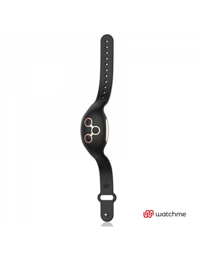 Черно-золотой вибратор-кролик с пультом-часами Anne s Desire Rabbit Vibe Wireless Watchme - 20,5 см.