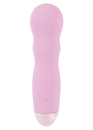 Нежно-розовый мини-вибратор Cuties Mini - 12,4 см.