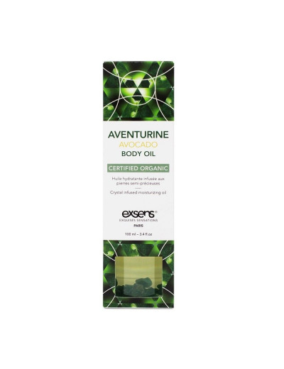Органическое массажное масло AVENTURINE AVOCADO - 100 мл.