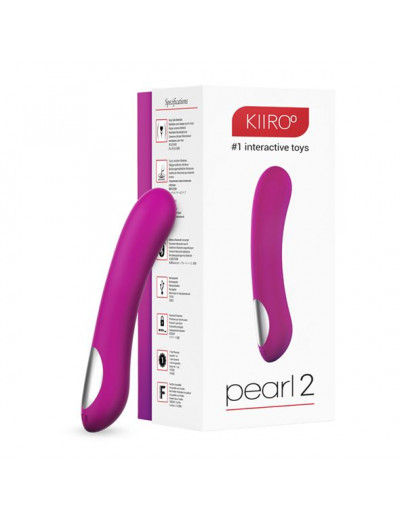 Фиолетовый вибратор для секса на расстоянии Pearl 2 - 20 см.