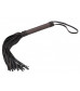 Серая многохвостовая гладкая плеть Elegant Flogger - 39 см.