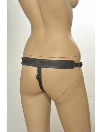 Кожаные трусики с плугом Kanikule Leather Strap-on Harness Anatomic Thong