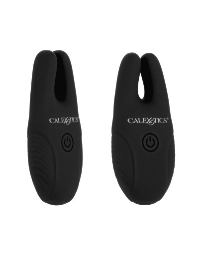 Черные зажимы для сосков с дистанционным управлением Silicone Remote Nipple Clamps