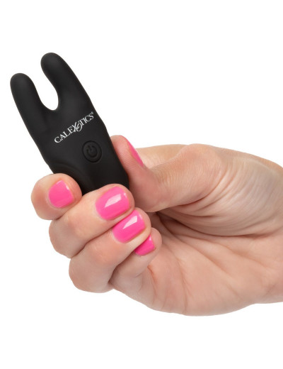 Черные зажимы для сосков с дистанционным управлением Silicone Remote Nipple Clamps