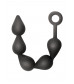 Чёрная анальная цепочка Black Edition Anal Super Beads - 40 см.