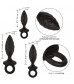 Набор из 3 черных анальных пробок Silicone Anal Probe Kit