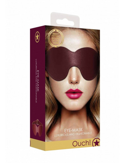 Бордовая маска на глаза Eyemask
