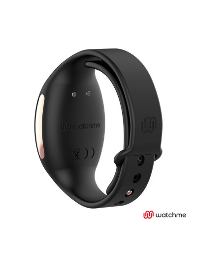 Черно-золотая вибровкладка в трусики с пультом-часами Anne s Desire Vibro Panty Wireless Watchme