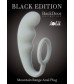 Серое эрекционное кольцо с анальным стимулятором Mountain Range Anal Plug