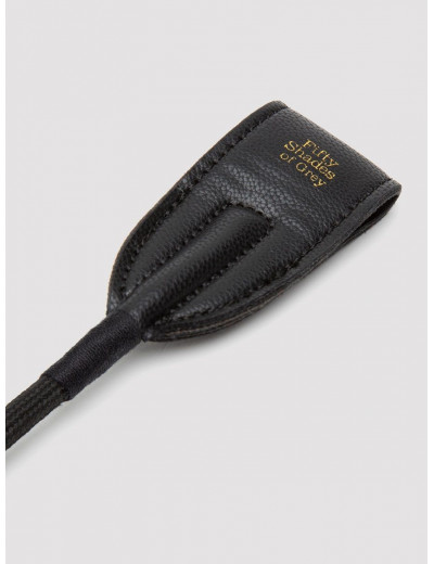Черный стек Bound to You Faux Leather Riding Crop - 57 см.