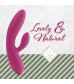 Розовый вибратор-кролик Lea Rabbit Vibrator - 20,2 см.