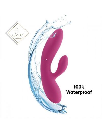 Розовый вибратор-кролик Lea Rabbit Vibrator - 20,2 см.