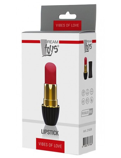 Клиторальный стимулятор-помада LIPSTICK - 9,3 см.