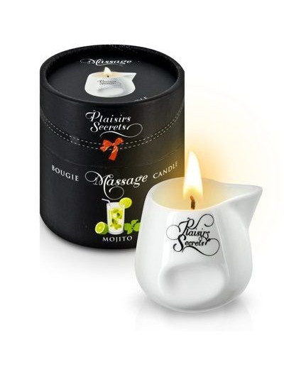 Массажная свеча с ароматом мохито Bougie de Massage Mojito - 80 мл.