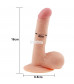 Телесный фаллоимитатор 7.5  The Ultra Soft Dude - 18 см.