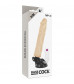Телесный вибратор на мощной присоске Basecock Realistic Vibrator Remote Control - 21 см.