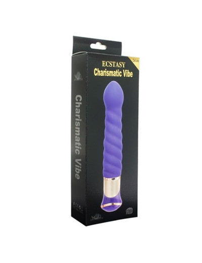 Фиолетовый вибратор-ротатор ECSTASY Deluxe Charismatic Vibe - 21 см.