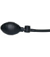 Анальный вибратор с функцией расширения True Black - 17 см.